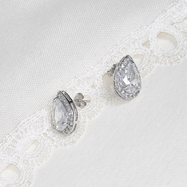 Crystal wedding earrings