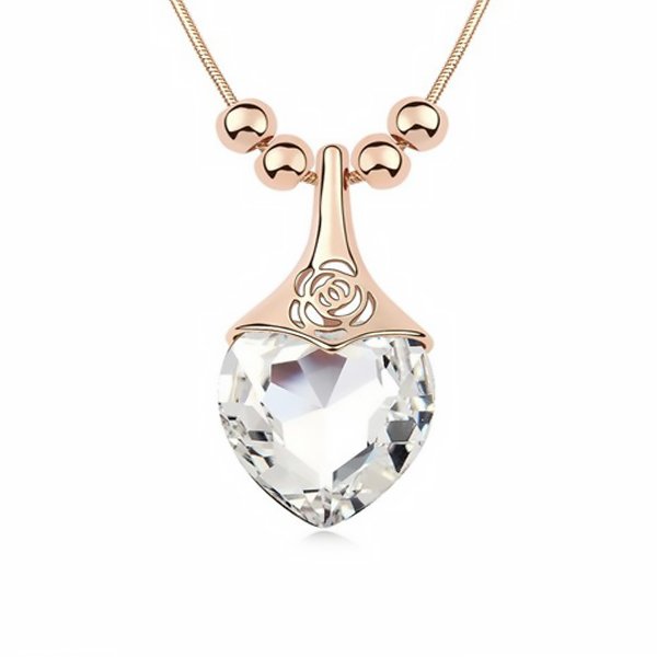 Heart shaped gold necklace