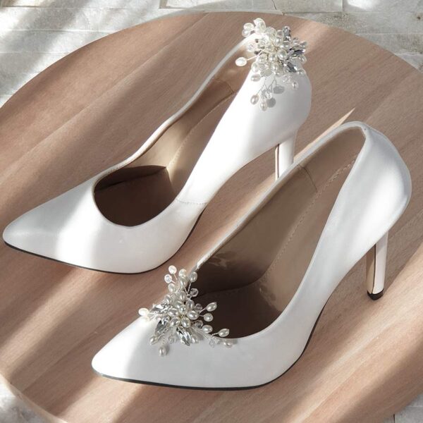 Rice pearl shoe clips