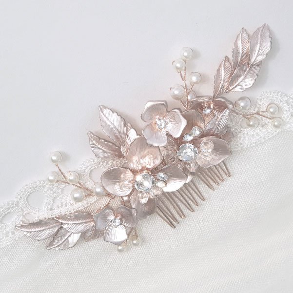 Rose gold haircomb