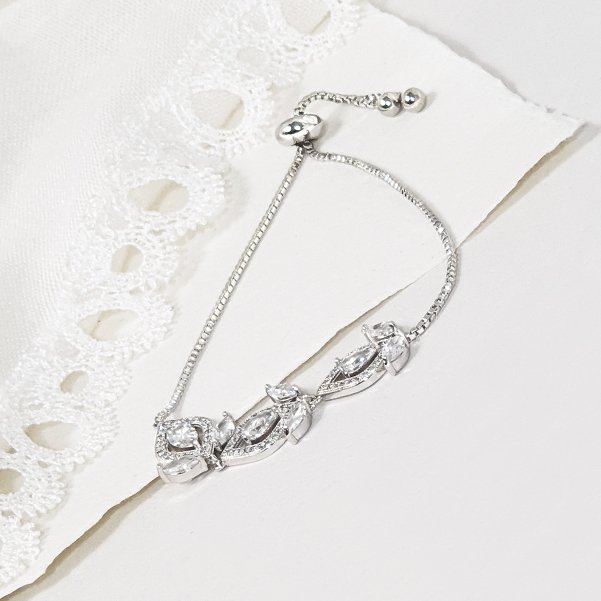 Silver wedding bracelet