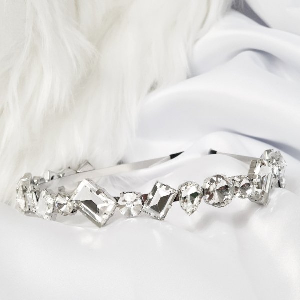 Large crystal headband